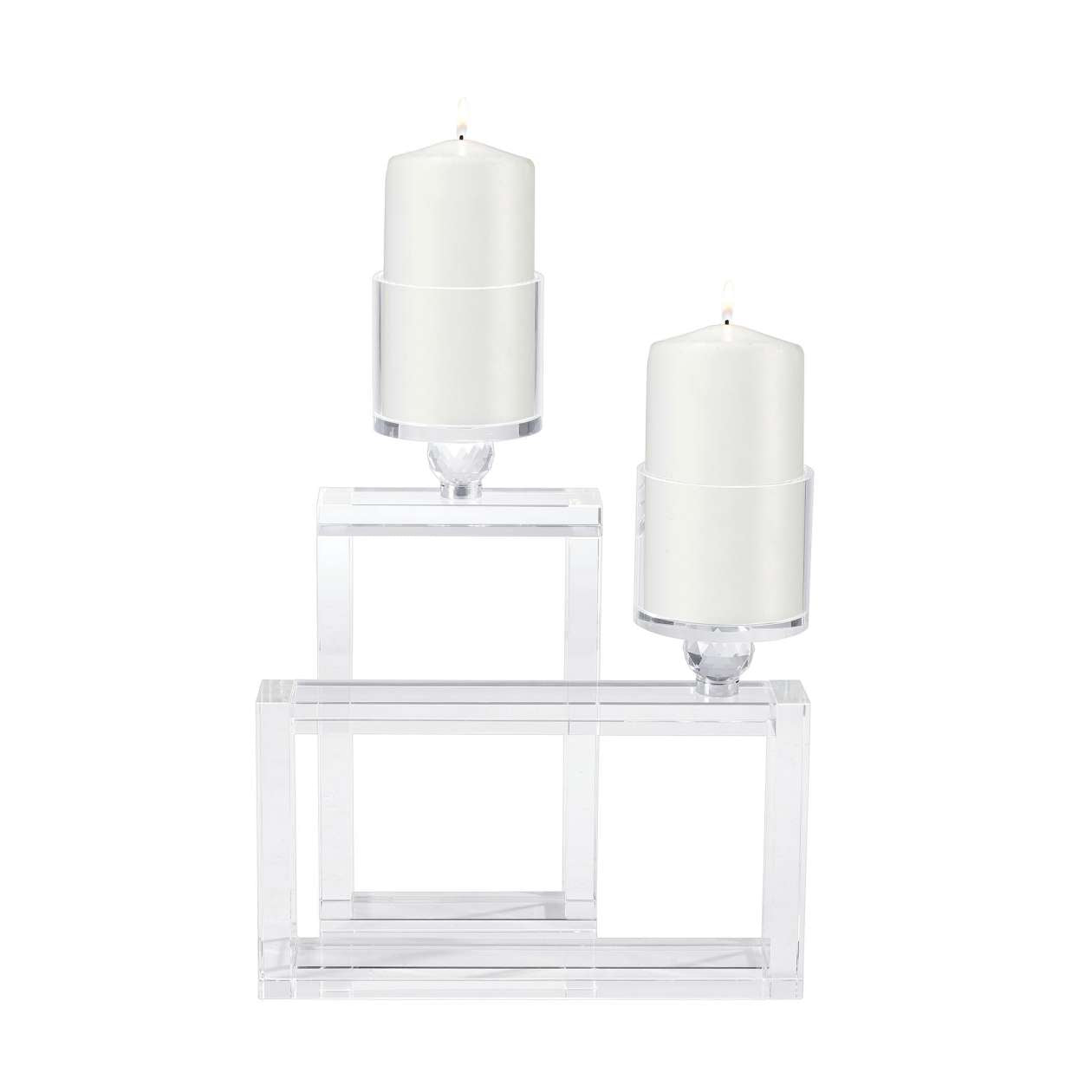Cubic Candle Holder in Clear ELK Home | Candle Holders | Modishstore