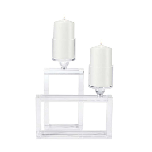 Cubic Candle Holder in Clear ELK Home | Candle Holders | Modishstore