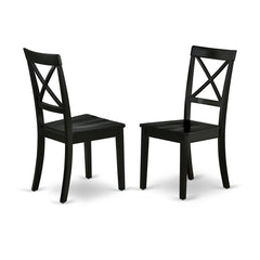 Dining Chair Black BOC-BLK-W By East West Furniture