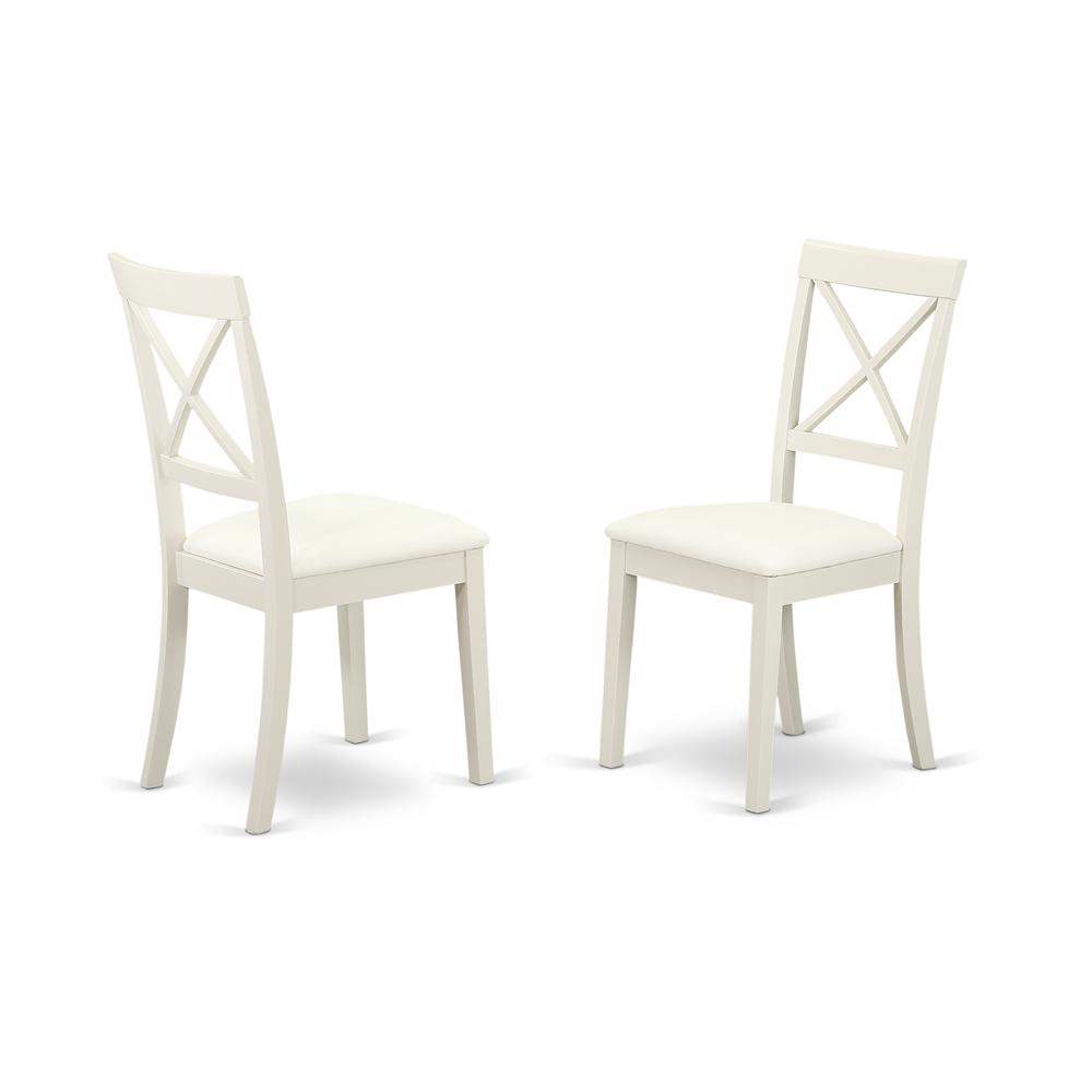 Dining Room Set Linen White BOST3-LWH-LC By East West Furniture | Dining Sets | Modishstore - 4