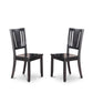 9 Pc Dinette Set With A Dinning Table And 8 Wood Kitchen Chairs In Black By East West Furniture | Dining Sets | Modishstore - 4