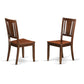 3 Pc Set With A Round Small Table And 2 Wood Dinette Chairs In Mahogany By East West Furniture | Dining Sets | Modishstore - 4