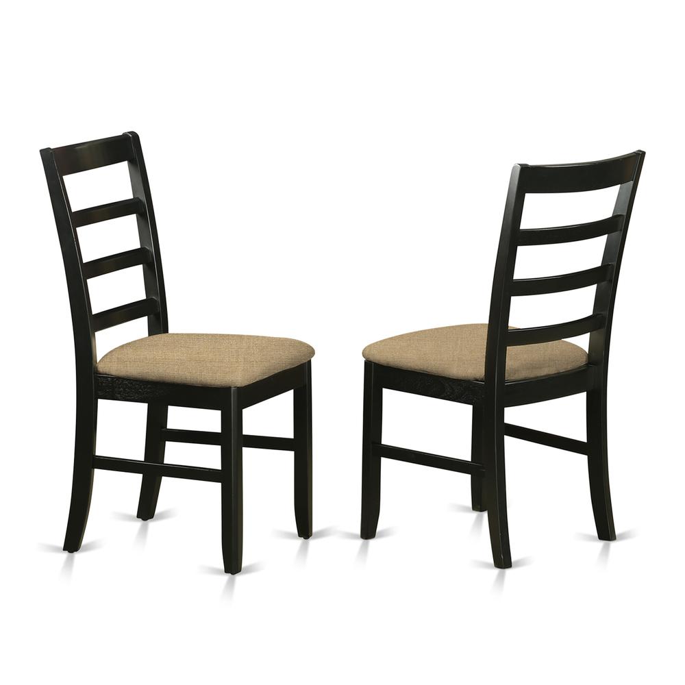 7 Pc Dining Set With A Dining Table And 6 Kitchen Chairs In Black By East West Furniture - Wepf7-Bch-C | Dining Sets | Modishstore - 4