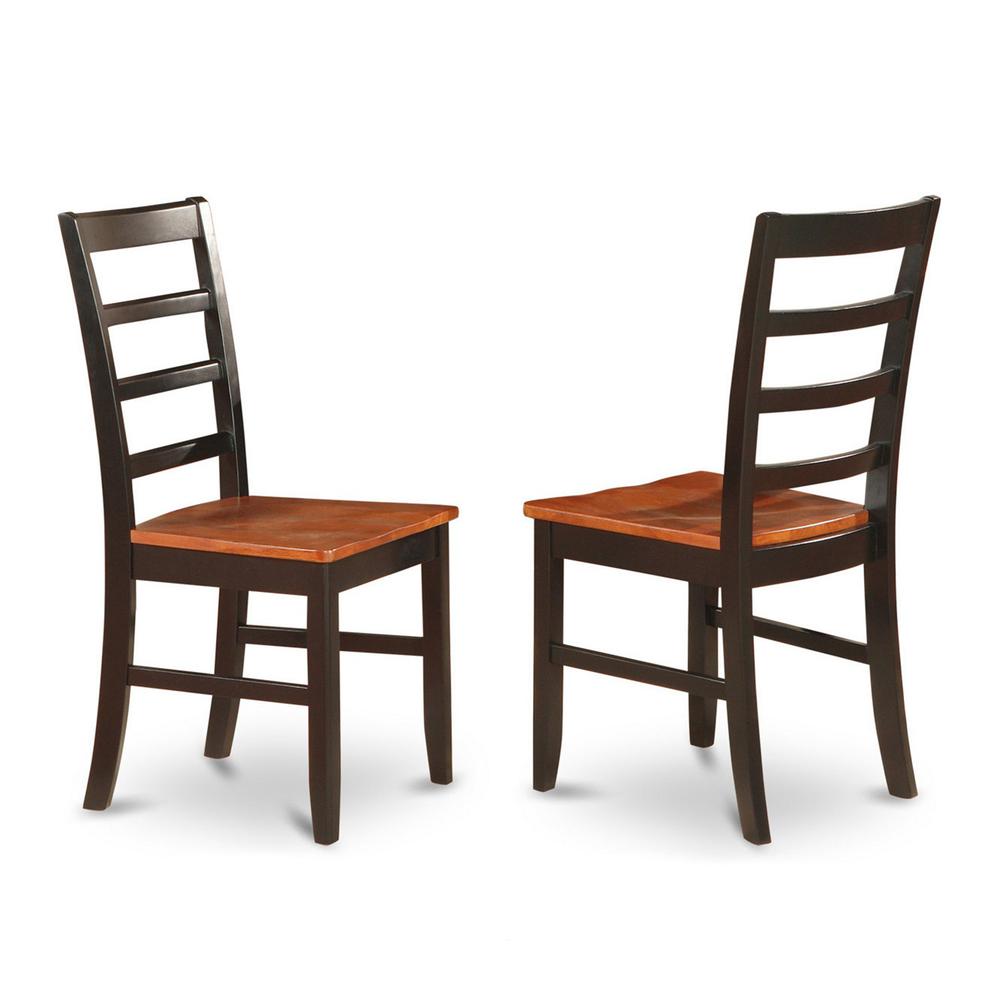Dining Room Set Black & Cherry PARF9-BCH-W By East West Furniture | Dining Sets | Modishstore - 4