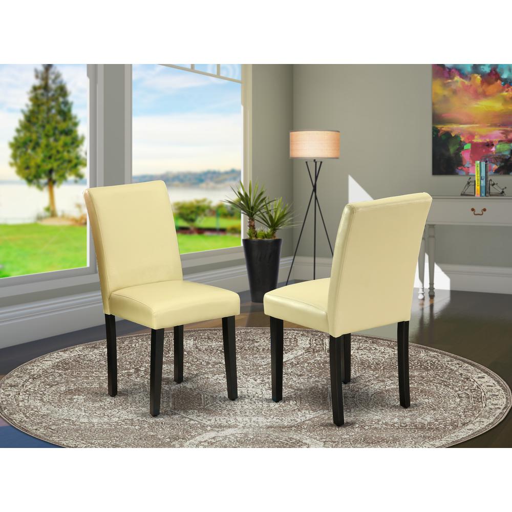 Dining Chair Black ABP1T73 By East West Furniture | Dining Chairs | Modishstore - 2