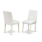 Dining Room Set Linen White WEAB7-LWH-64 By East West Furniture | Dining Sets | Modishstore - 4
