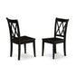 Dining Chair Black CLC-BLK-W By East West Furniture | Dining Chairs | Modishstore
