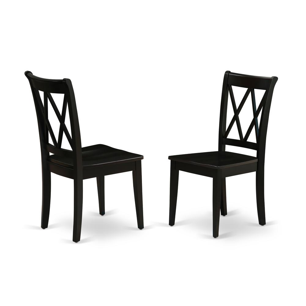 Dining Chair Black CLC-BLK-W By East West Furniture | Dining Chairs | Modishstore