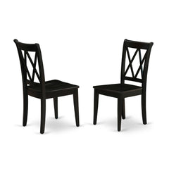 Dining Chair Black CLC-BLK-W By East West Furniture
