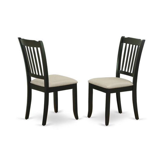 Dining Chair Black DAC-BLK-C By East West Furniture | Dining Chairs | Modishstore