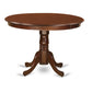 3 Pc Set With A Round Table And 2 Wood Dinette Chairs In Mahogany By East West Furniture | Dining Sets | Modishstore - 3