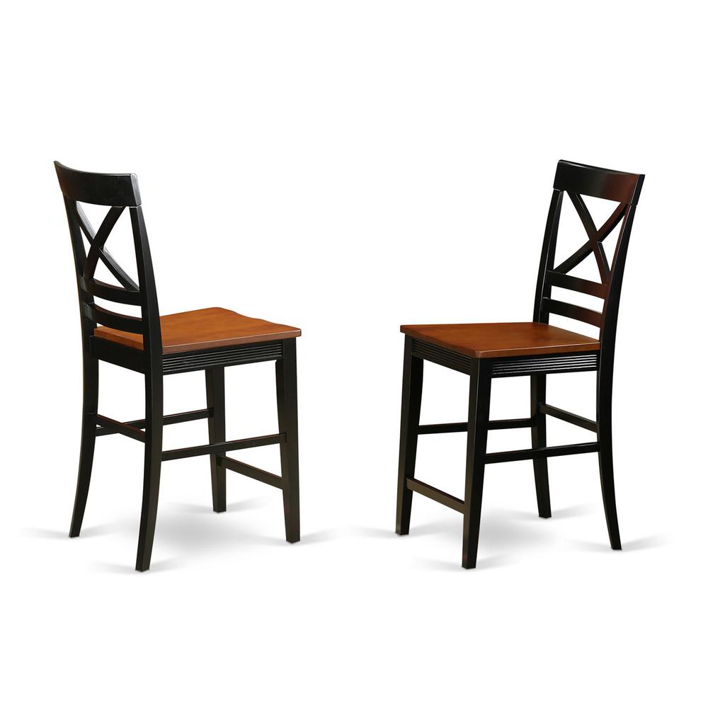 3 Pc Counter Height Pub Set - High Table And 2 Counter Height Dining Chair. By East West Furniture | Bar Stools & Table | Modishstore - 4