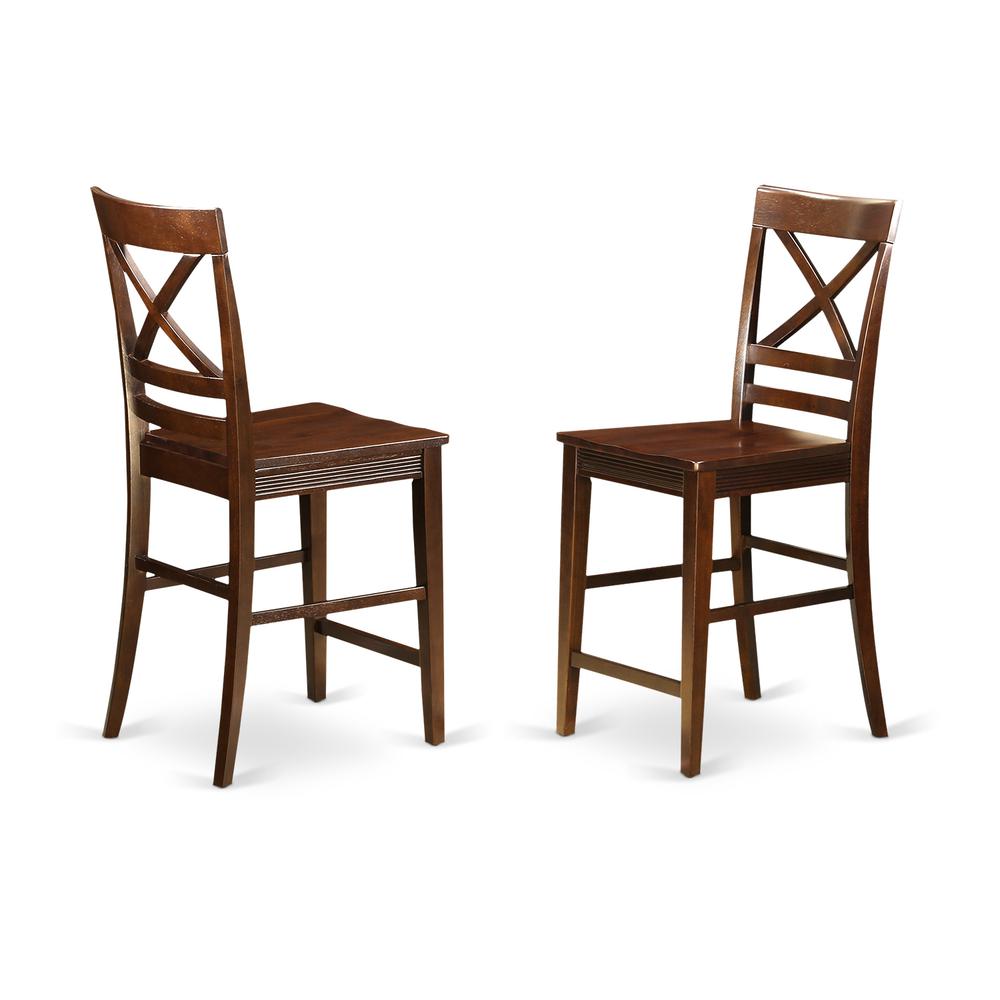 3 Pc Counter Height Pub Set - High Table And 2 Counter Height Dining Chair. By East West Furniture | Bar Stools & Table | Modishstore - 8