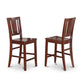 5 Pc Counter Height Pub Set - High Table And 4 Kitchen Chairs. By East West Furniture | Bar Stools & Table | Modishstore - 4