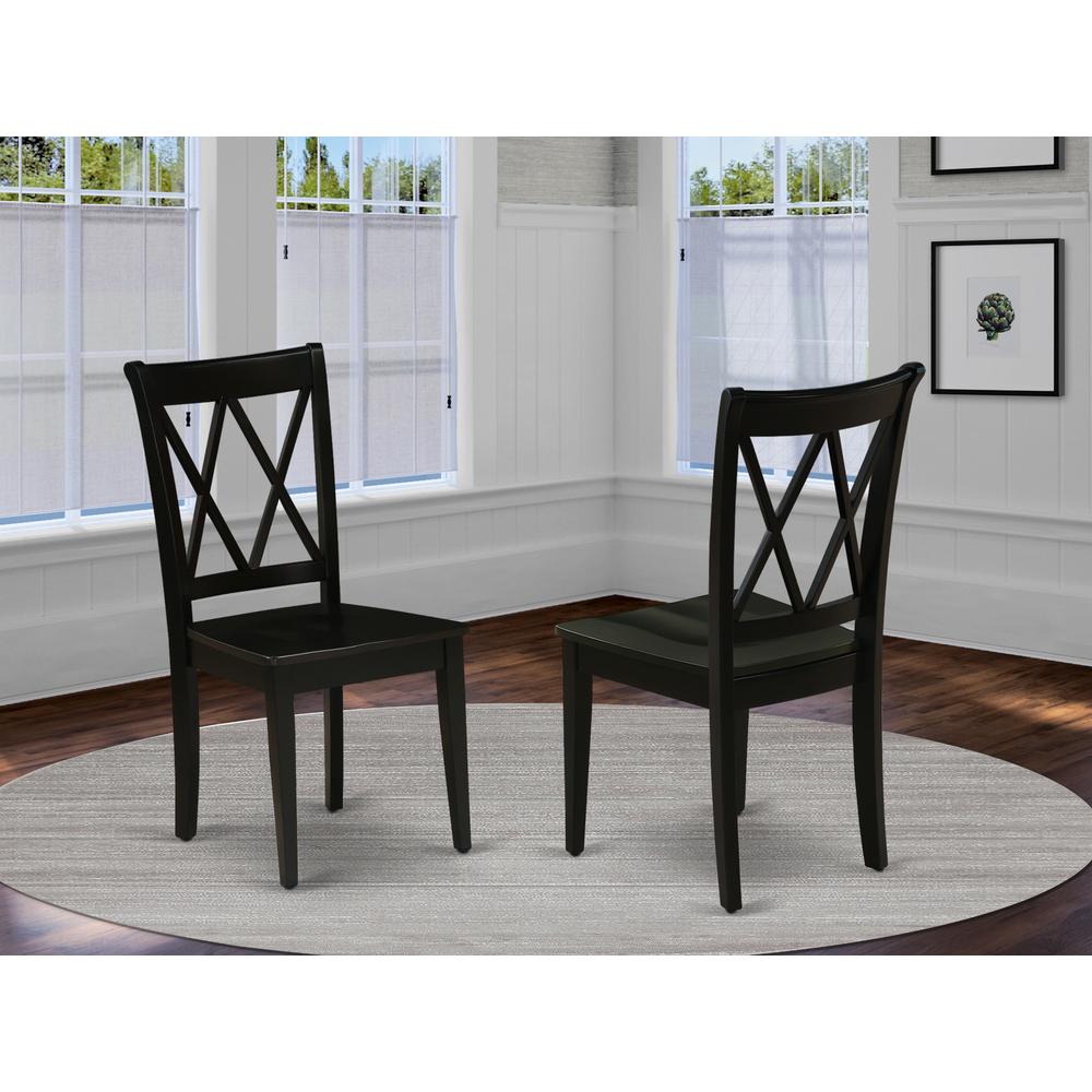 Dining Chair Black CLC-BLK-W By East West Furniture | Dining Chairs | Modishstore - 2