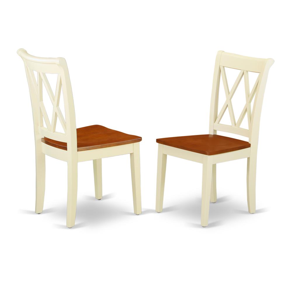 Dining Room Set Buttermilk & Cherry NACL5-BMK-W By East West Furniture | Dining Sets | Modishstore - 4