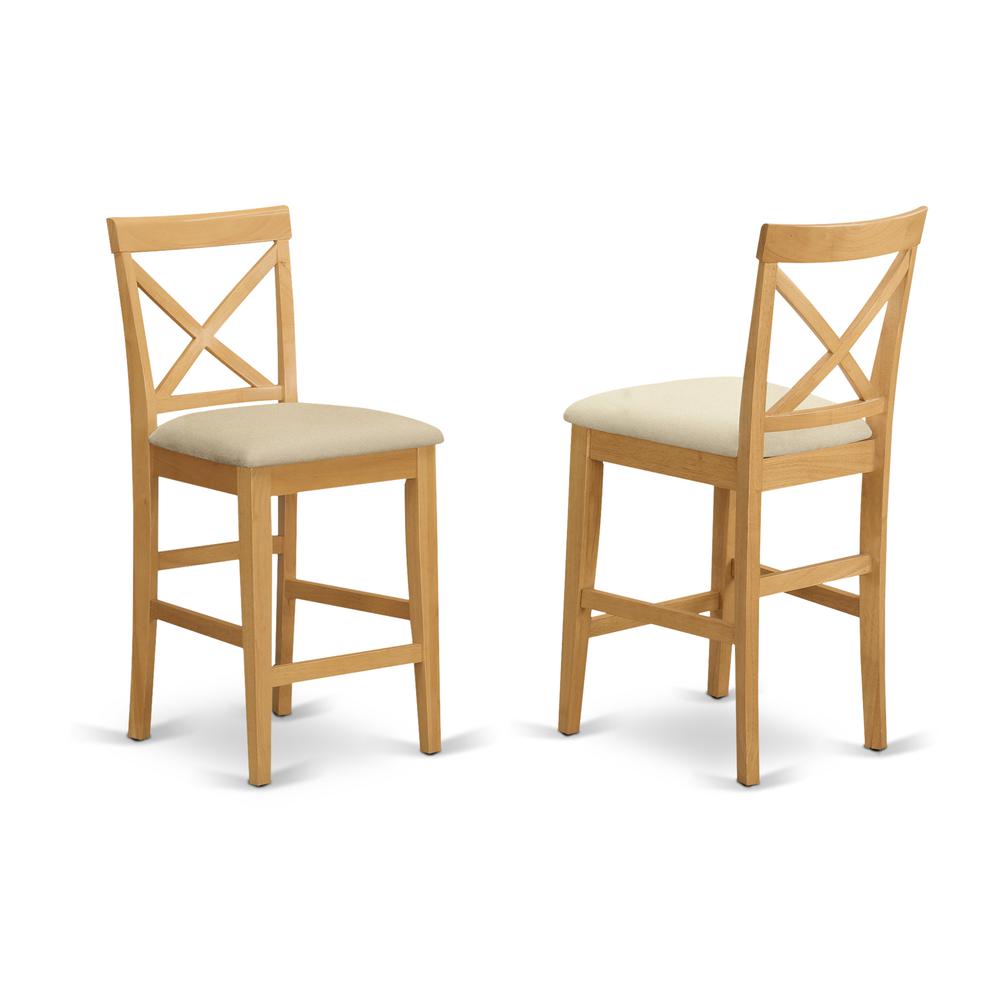 Yapb3-Oak-C 3 Pc Counter Height Dining Set-Pub Table And 2 Counter Height Dining Chair By East West Furniture | Bar Stools & Table | Modishstore - 4