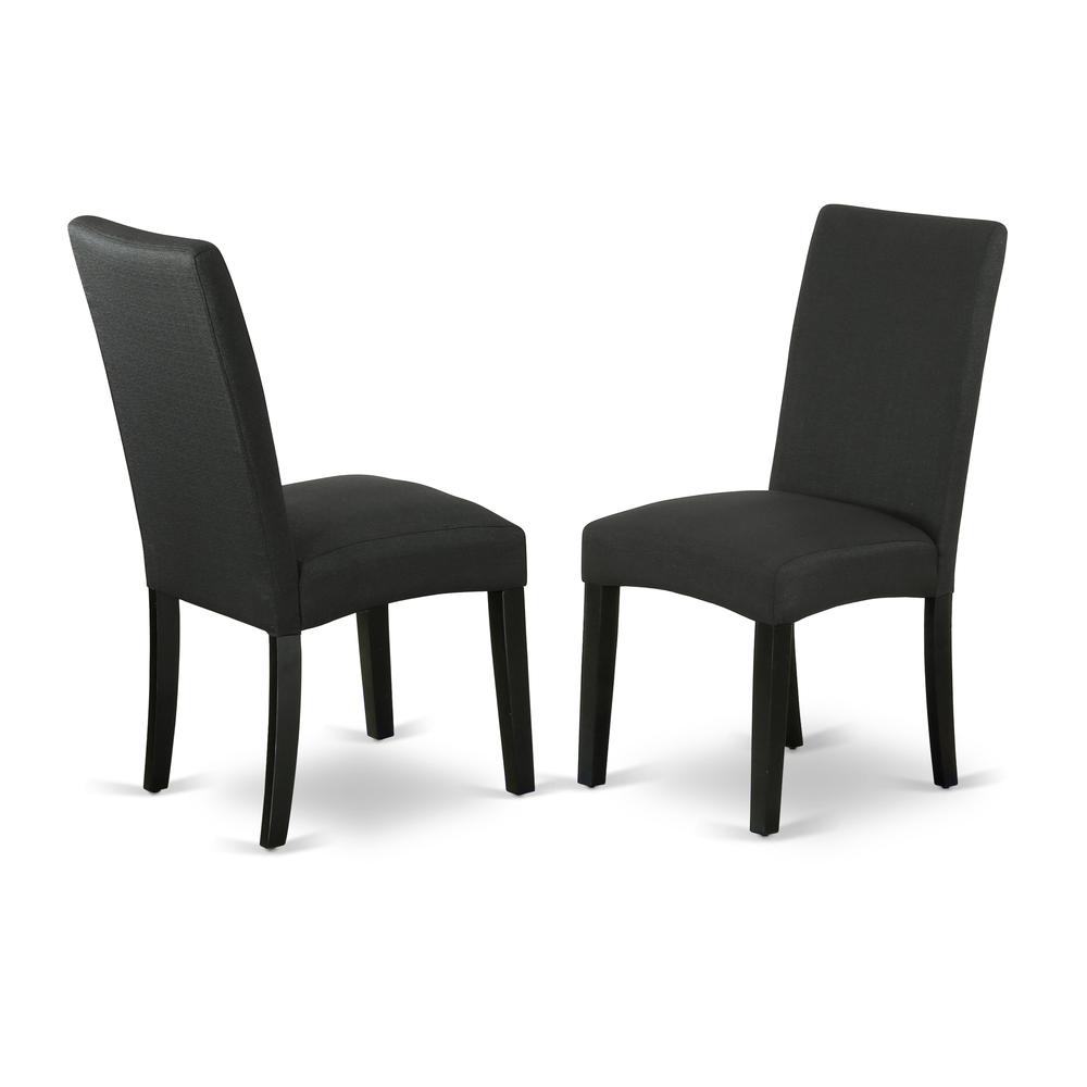 Dining Chair Black DRP1T24 By East West Furniture | Dining Chairs | Modishstore - 2