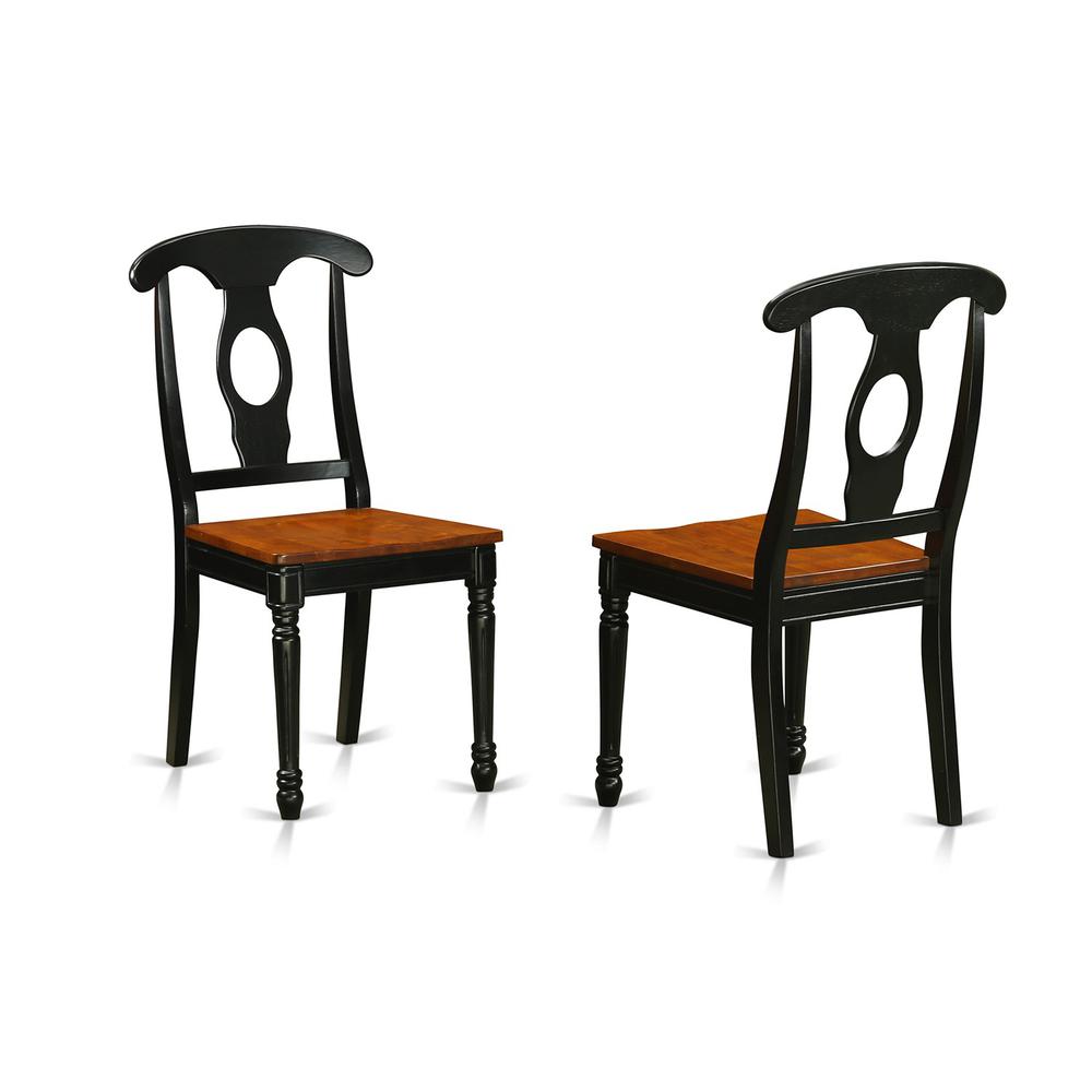7 Pc Table Set With A Table And 6 Dining Chairs In Black And Cherry By East West Furniture | Dining Sets | Modishstore - 4