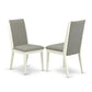 Dining Room Set Linen White NDLA5 - LWH - 06 By East West Furniture | Dining Sets | Modishstore - 3