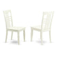5 Pc Dining Room Set With A Table And 4 Dining Chairs In Linen White By East West Furniture | Dining Sets | Modishstore - 4