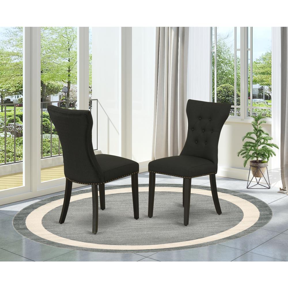 Dining Chair Black GAP1T24 By East West Furniture | Dining Chairs | Modishstore - 2