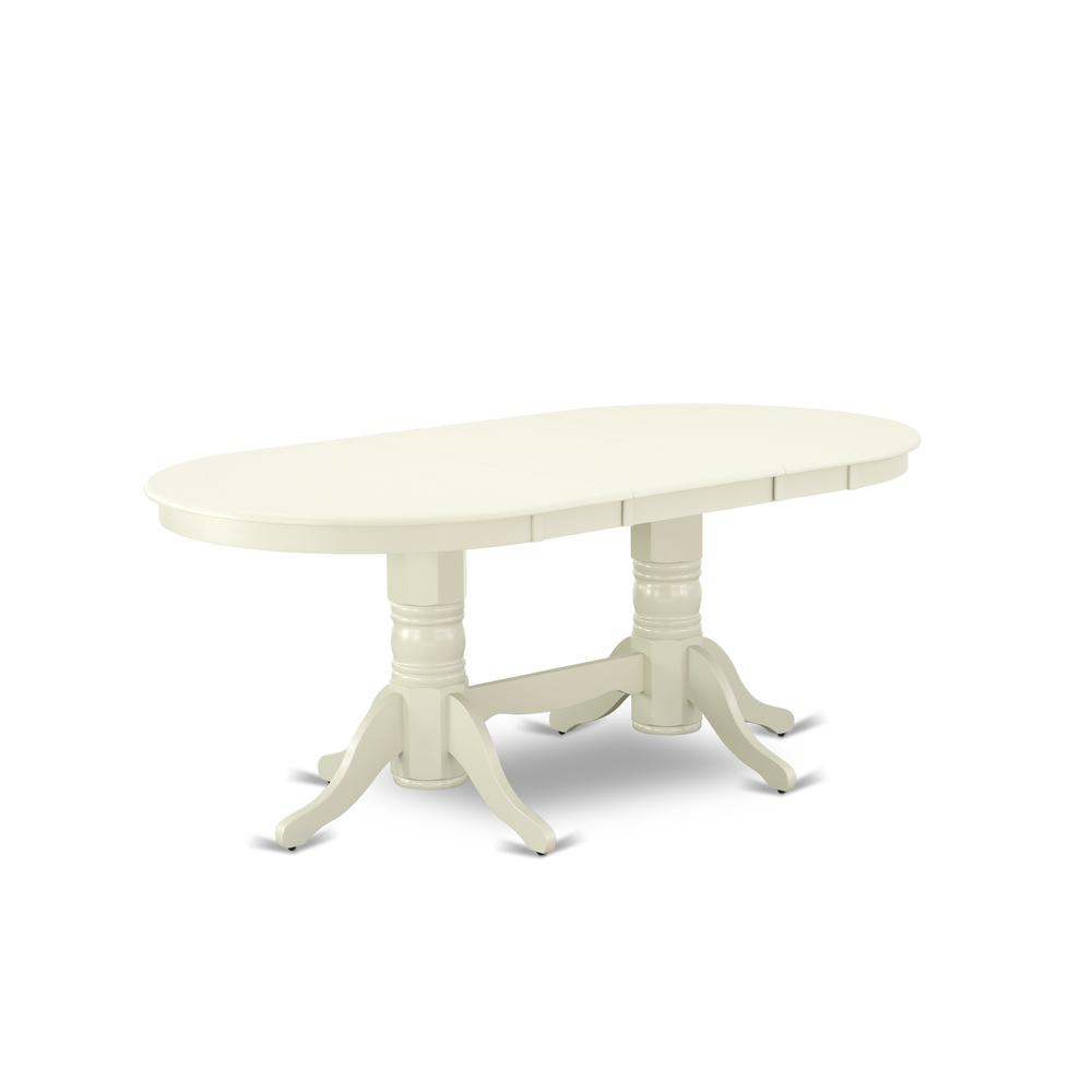 Dining Room Set Linen White VADR5-LWH-07 By East West Furniture | Dining Sets | Modishstore - 3
