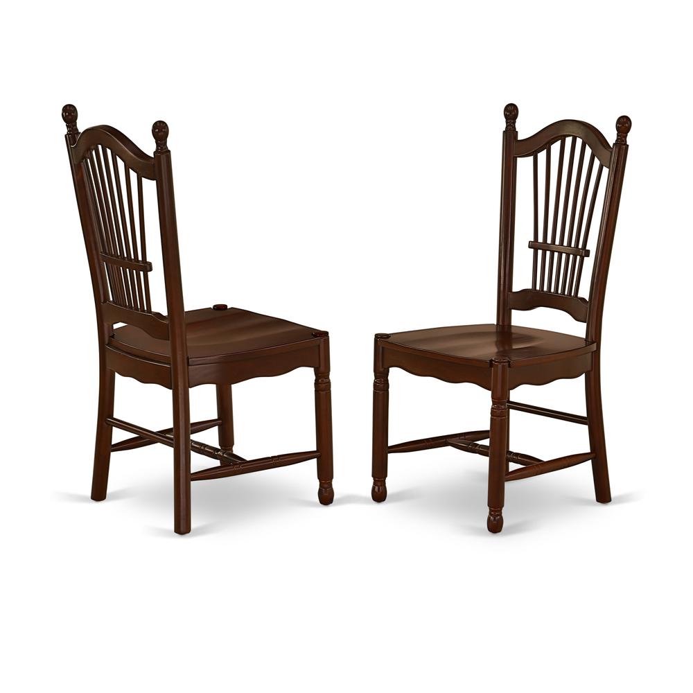 Dining Room Set Mahogany ANDO5-MAH-W By East West Furniture | Dining Sets | Modishstore - 4