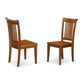 5 Pc Dining Room Set-Dining Table And 4 Dining Chairs By East West Furniture - Plpo5-Sbr-W | Dining Sets | Modishstore - 4