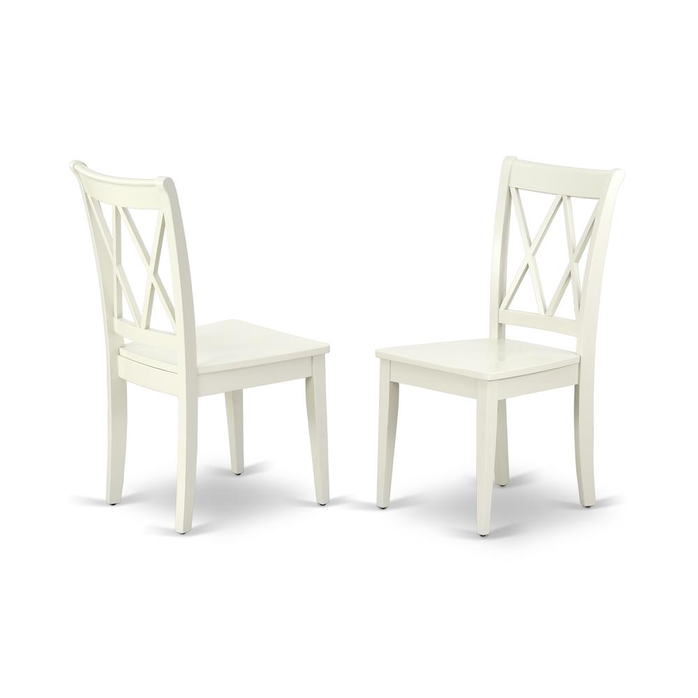 Dining Room Set Linen White DOCL5-LWH-W By East West Furniture | Dining Sets | Modishstore - 4