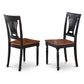 5 Pc Dining Room Set For 4-Dining Table And 4 Dining Chairs By East West Furniture - Plai5-Blk-W | Dining Sets | Modishstore - 4