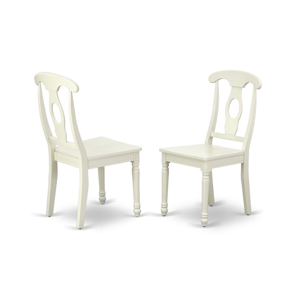 Dining Room Set Linen White CAKE5-LWH-W By East West Furniture | Dining Sets | Modishstore - 4