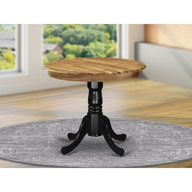 Dining Table Natural & Black AMT-NBK-TP By East West Furniture | Dining Tables | Modishstore