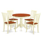 5 Pc Small Kitchen Table Set-Round Kitchen Table And 4 Chairs For Dining Room By East West Furniture | Dining Sets | Modishstore - 2
