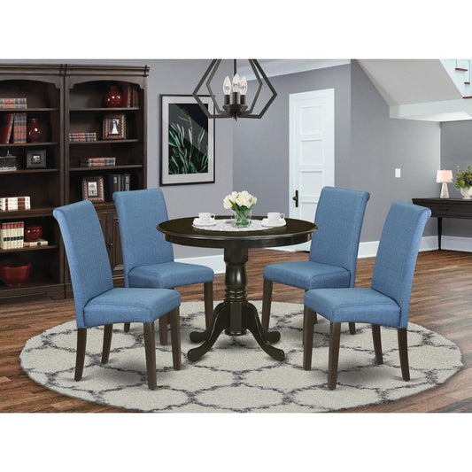 Dining Room Set Cappuccino ANBA5-CAP-21 By East West Furniture | Dining Sets | Modishstore