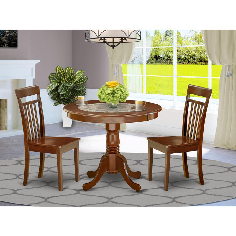 Dining Room Set Mahogany ANCA3-MAH-W By East West Furniture | Dining Sets | Modishstore
