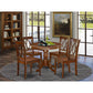 Dining Room Set Mahogany ANCL5-MAH-W By East West Furniture | Dining Sets | Modishstore