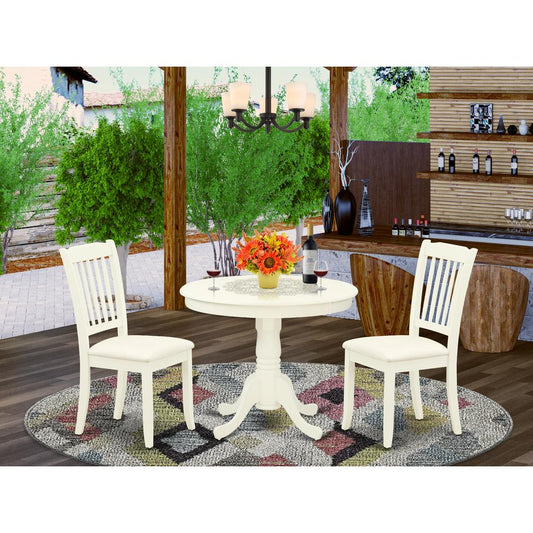 Dining Room Set Linen White ANDA3-LWH-C By East West Furniture | Dining Sets | Modishstore