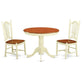 3 Pc Kitchen Table Set-Kitchen Table And 2 Kitchen Dining Chairs By East West Furniture | Dining Sets | Modishstore - 2