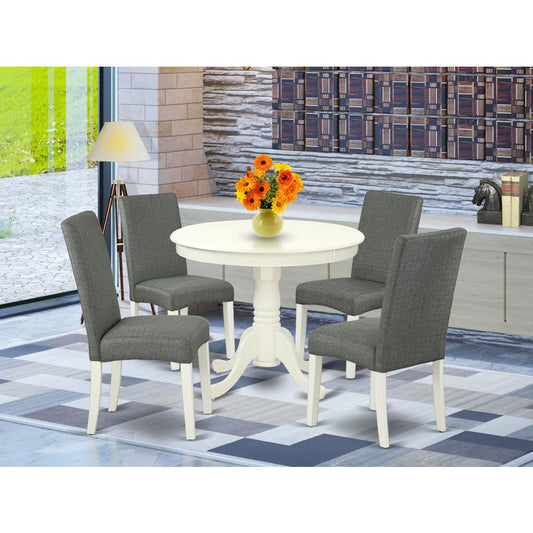 Dining Room Set Linen White ANDR5-LWH-07 By East West Furniture | Dining Sets | Modishstore