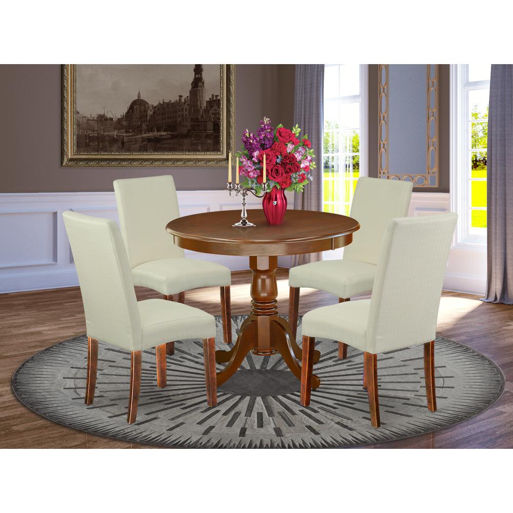 Dining Room Set Mahogany ANDR5-MAH-01 By East West Furniture | Dining Sets | Modishstore