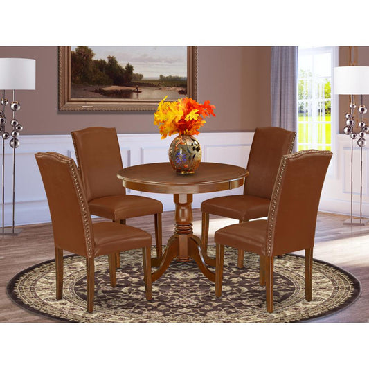Dining Room Set Mahogany ANEN5-MAH-66 By East West Furniture | Dining Sets | Modishstore