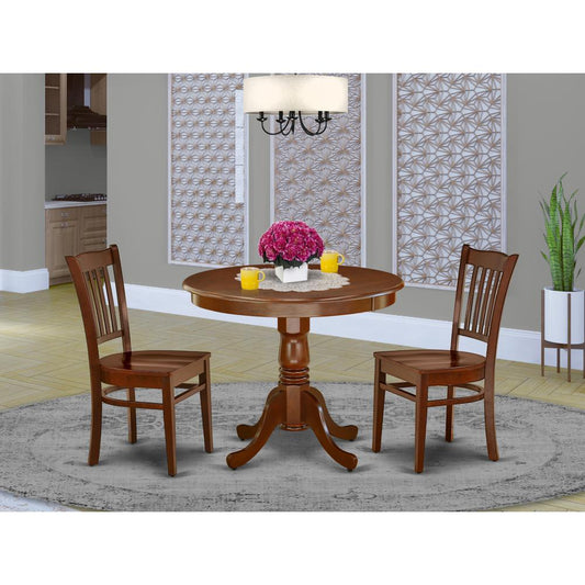 Dining Room Set Mahogany ANGR3-MAH-W By East West Furniture | Dining Sets | Modishstore