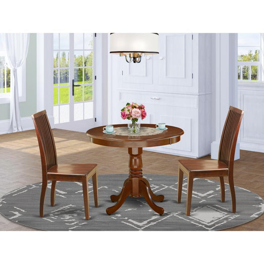 Dining Room Set Mahogany ANIP3-MAH-W By East West Furniture | Dining Sets | Modishstore