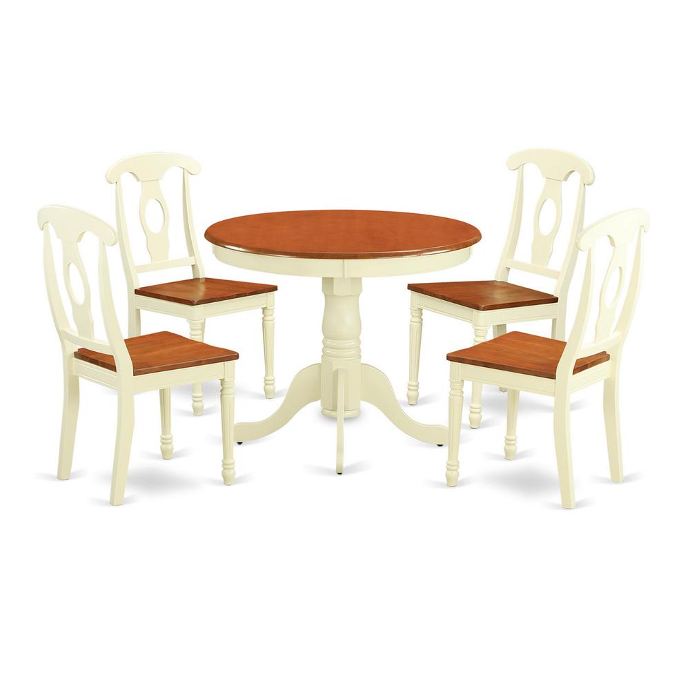 5 Pc Kitchen Dinette Set For 4-Kitchen Table And 4 Kitchen Dining Chairs By East West Furniture | Dining Sets | Modishstore - 2