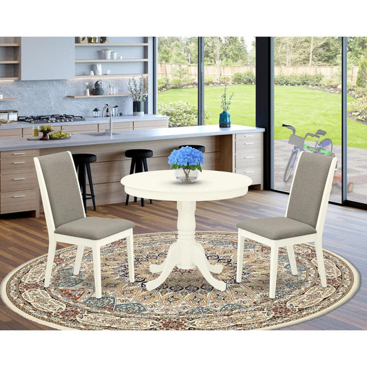 Dining Room Set Linen White ANLA3 - LWH - 06 By East West Furniture | Dining Sets | Modishstore