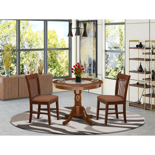Dining Room Set Mahogany ANNO3-MAH-C By East West Furniture | Dining Sets | Modishstore