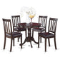 5 Pc Kitchen Table Set-Kitchen Table And 4 Dining Chairs By East West Furniture - Anti5-Cap-Lc | Dining Sets | Modishstore - 2