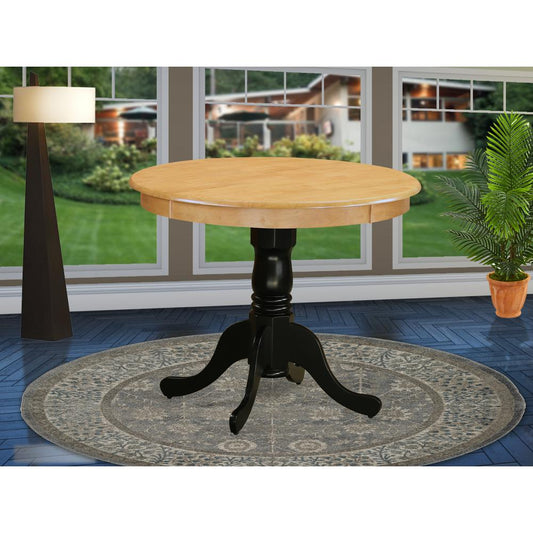 Dining Table Oak & Black ANT-OBK-TP By East West Furniture | Dining Tables | Modishstore