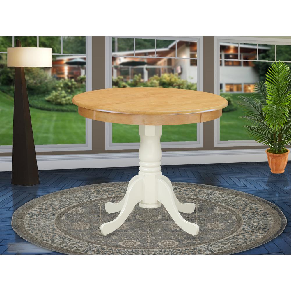 Dining Table Oak & Linen White ANT-OLW-TP By East West Furniture | Dining Tables | Modishstore